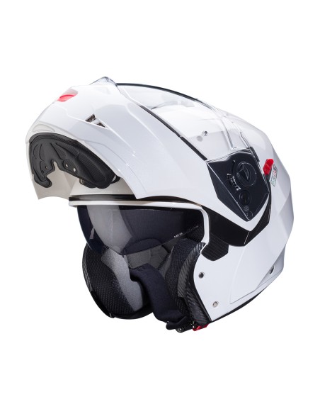 Casco Modular Caberg Duke X Blanco Metal Para Cascos Modulares