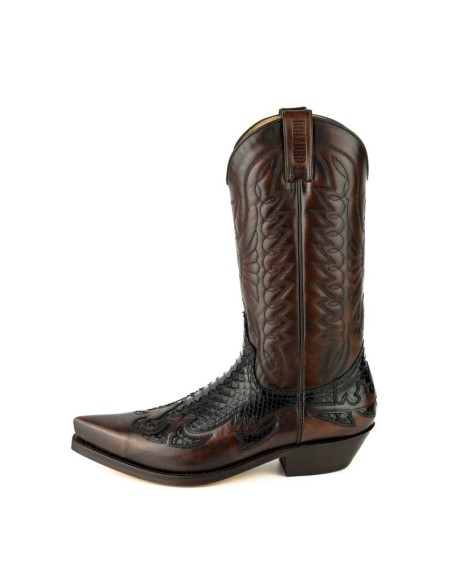 BOTA COWBOY MILANELO ZAMORA PITÓN NEGRO