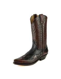BOTA COWBOY MILANELO ZAMORA PITÓN NEGRO