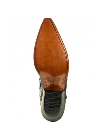 BOTA COWBOY CRAZY OLD NEGRO PITÓN BLANCO