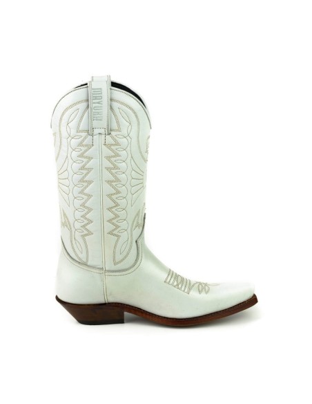 BOTA COWBOY VINTAGE BLANCO HUESO MAYURA