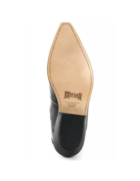 BOTA COWBOY 1931 MILANELO BONE PULL OIL NEGRO MAYURA