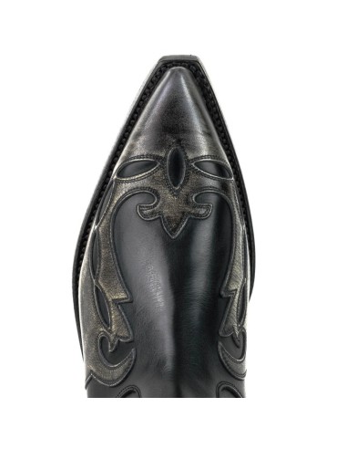 BOTA COWBOY 1931 MILANELO BONE PULL OIL NEGRO MAYURA