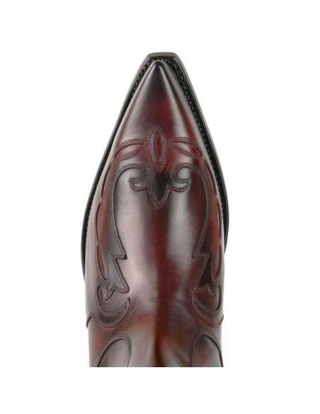 BOTA COWBOY AUSTIN-1931 BURDEOS-NEGRO MAYURA BOTA COWBOY AUSTIN-1931 BURDEOS-NEGRO MAYURA