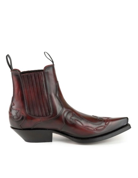 BOTA COWBOY AUSTIN-1931 BURDEOS-NEGRO MAYURA BOTA COWBOY AUSTIN-1931 BURDEOS-NEGRO MAYURA