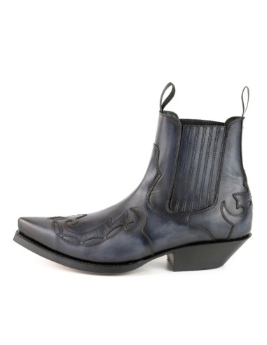 BOTA COWBOY AUSTIN-1931 GRIS-NEGRO MAYURA