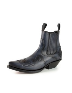 BOTA COWBOY AUSTIN-1931 GRIS-NEGRO MAYURA