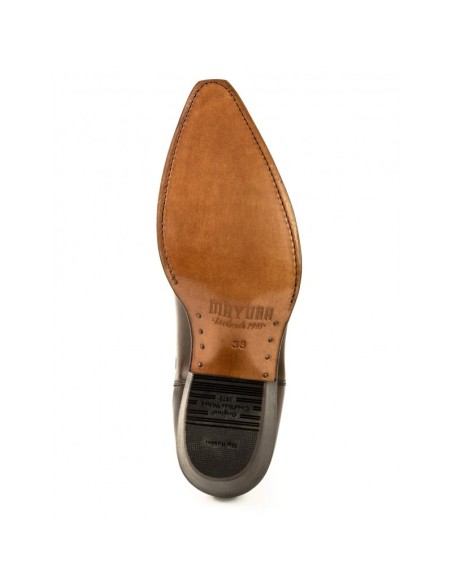 BOTA MOLDEADA 2496 MARIE NAPPA MARRÓN VELADO MAYURA