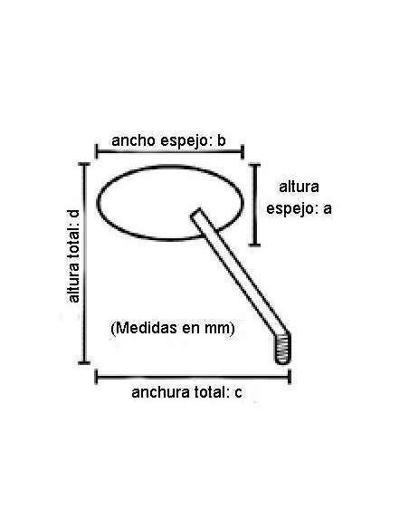 ESPEJO SKELETON HAND CROMADO HOMOLOGADO