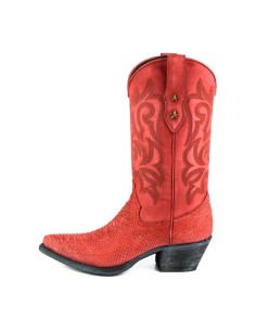 BOTA STYLE FASHION 2524 ALABAMA ROJO LAVADO MAYURA 2