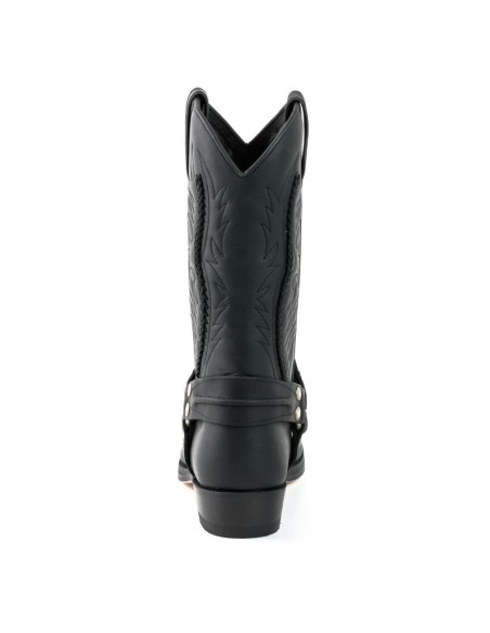 BOTA BIKER 7 PULL GRASS NEGRO MAYURA