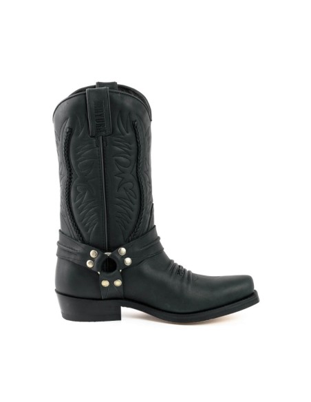 BOTA BIKER 7 PULL GRASS NEGRO MAYURA