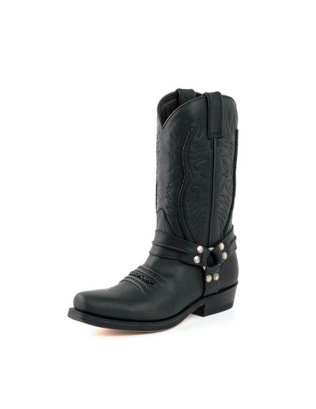 BOTA BIKER 7 PULL GRASS NEGRO MAYURA