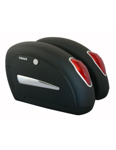 ALFORJAS RÍGIDAS MINI FREE BIKER NEGRO MATE UNIVERSALES