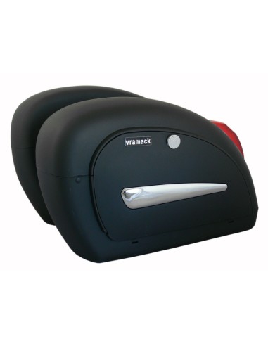 ALFORJAS RÍGIDAS MINI FREE BIKER NEGRO MATE UNIVERSALES