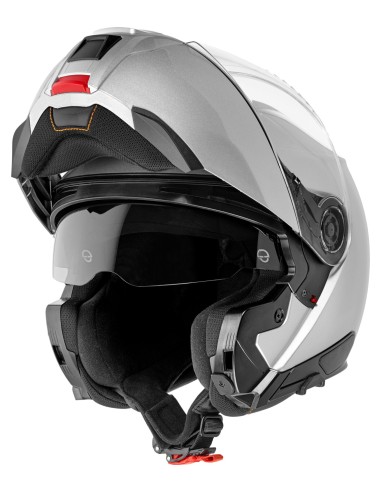 CASCO C5 SCHUBERTH MODULAR PLATA BRILLO