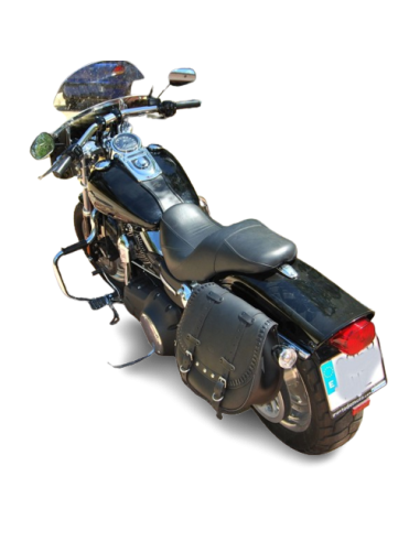 ALFORJA LATERAL PIEL FAT BANDO BASICA UNIVERSAL