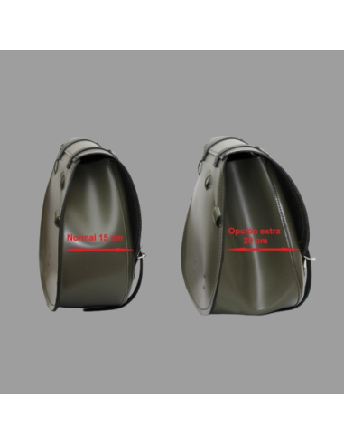 ALFORJA LATERAL PIEL FAT BANDO BASICA UNIVERSAL