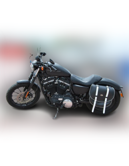 ALFORJA LATERAL PIEL BANDO BASICA BICOLOR UNIVERSAL