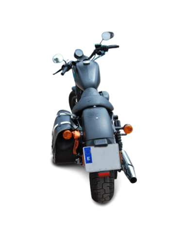 ALFORJA LATERAL PIEL BANDO BASICA BICOLOR UNIVERSAL