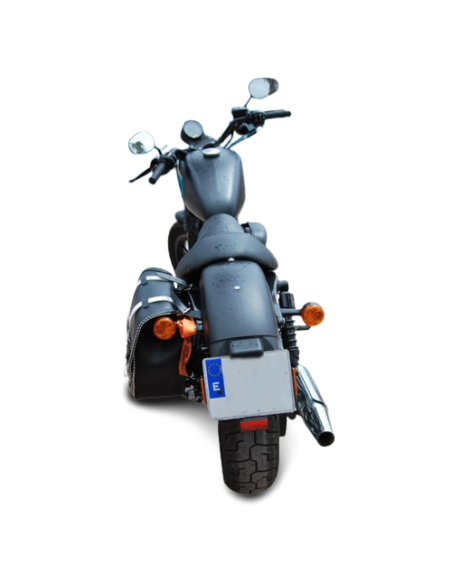 ALFORJA LATERAL PIEL BANDO BASICA BICOLOR UNIVERSAL