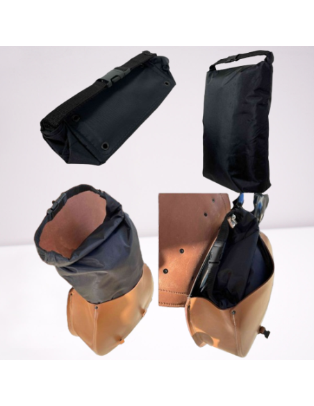 ALFORJA LATERAL PIEL BANDO BASICA BICOLOR UNIVERSAL