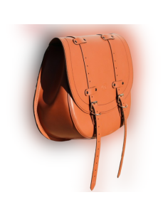 ALFORJA LATERAL PIEL BANDO BASICA UNIVERSAL MARRON CLARO 2