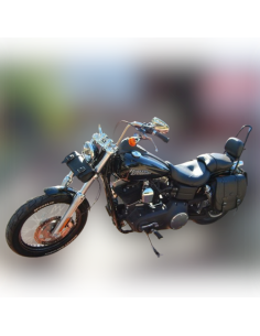 ALFORJA PIEL BANDO BASICA HD STREET-BOB DYNA HUECO AM IZDA