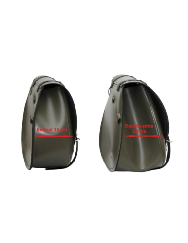 ALFORJA PIEL BANDO BASICA HD STREET-BOB DYNA HUECO AM IZDA