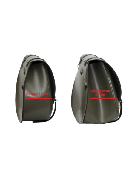 ALFORJA PIEL BANDO BASICA HD STREET-BOB DYNA HUECO AM IZDA