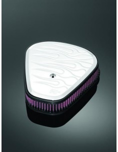 TAPA FILTRO DE AIRE K&N CROMADO CON LLAMAS PARA WILDSTAR XV1600