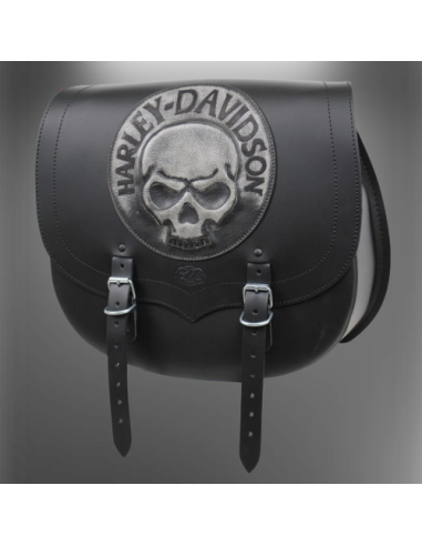 ALFORJA SPARTA SKULL MARFIL UN SOLO LADO 34X15X38