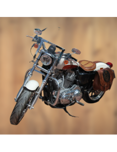 ALFORJA PIEL SPARTA SKULL HAT MARRÓN CUERO 2