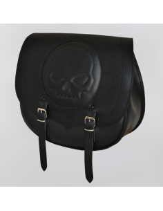 ALFORJA LATERAL PIEL SPARTA SKULL FACE UNIVERSAL