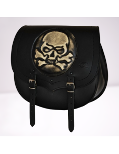 ALFORJA LATERAL PIEL SPARTA CALAVERA TIBIAS UNIVERSAL