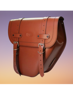 ALFORJA PIEL CENTURION DERECHA MARRON CUERO UNIVERSAL