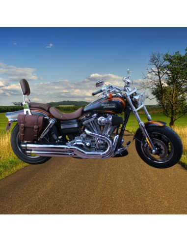 ALFORJA PIEL CENTURION DERECHA MARRON CUERO UNIVERSAL