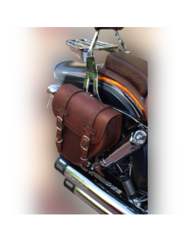 ALFORJA PIEL CENTURION DERECHA MARRON CUERO UNIVERSAL