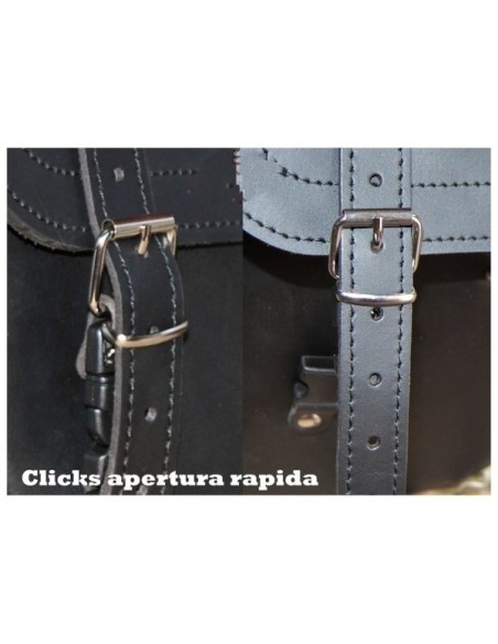 ALFORJA SPARTA SKULL HAT HD HC AMORT IZQ DYNA FAT-BOB MARRÓN