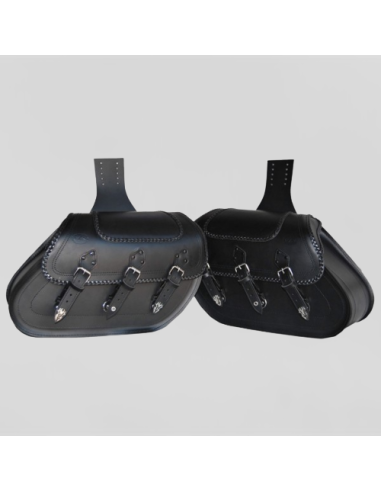 ALFORJAS SUPER STAR RIGIDAS BÁSICA TRENZADA CABEZA ÁGUILA UNIVERSAL