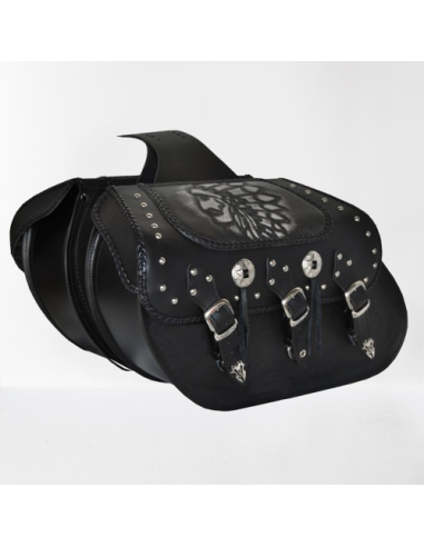 ALFORJAS RIGIDAS IBER CLÁSICA TRENZADA GRAN JEFE UNIVERSAL