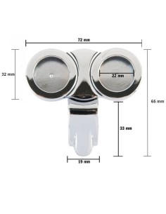 SOPORTE RELOJ - TERMOMETRO DOBLE 2