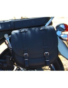 ALFORJA PIEL BANDO BASICA TRIUMPH BONNEVILLE T100/T120 HUECO AM IZDA 2