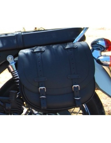 ALFORJA PIEL BANDO BASICA TRIUMPH BONNEVILLE T100/T120 HUECO AM IZDA