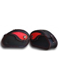 ALFORJAS RIGIDAS NAPOLEÓN ADORNO ROJO UNIVERSAL 2