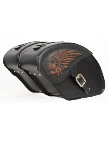 ALFORJAS PIEL INDIAN SCOUT BOBBER LEGEND BIG-BOSS