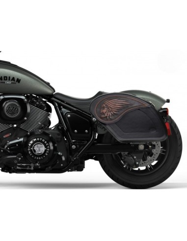 ALFORJAS PIEL INDIAN SCOUT BOBBER LEGEND BIG-BOSS