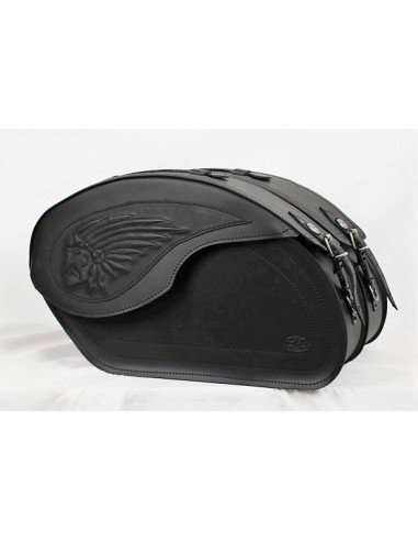 ALFORJAS VENDETTA RIGIDAS PIEL BIG BOSS UNIVERSALES