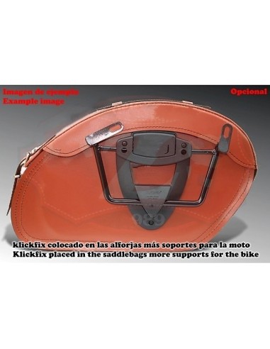 ALFORJAS RIGIDAS VENDETTA HARLEY DAVIDSON SKULL MARRÓN