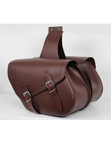 ALFORJAS ALHAMA BÁSICAS  PARA ROYAL ENFIELD MARRÓN